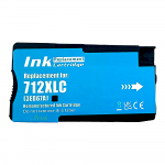 Cartridge Xantri HPC 712XL Cyan, Refill 712 XL Printer HPC DesignJet T650 T630 T250 T230 T210 Chip