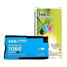 Cartridge Xantri HPC 712XL Cyan, Refill 712 XL Printer HPC DesignJet T650 T630 T250 T230 T210 Chip